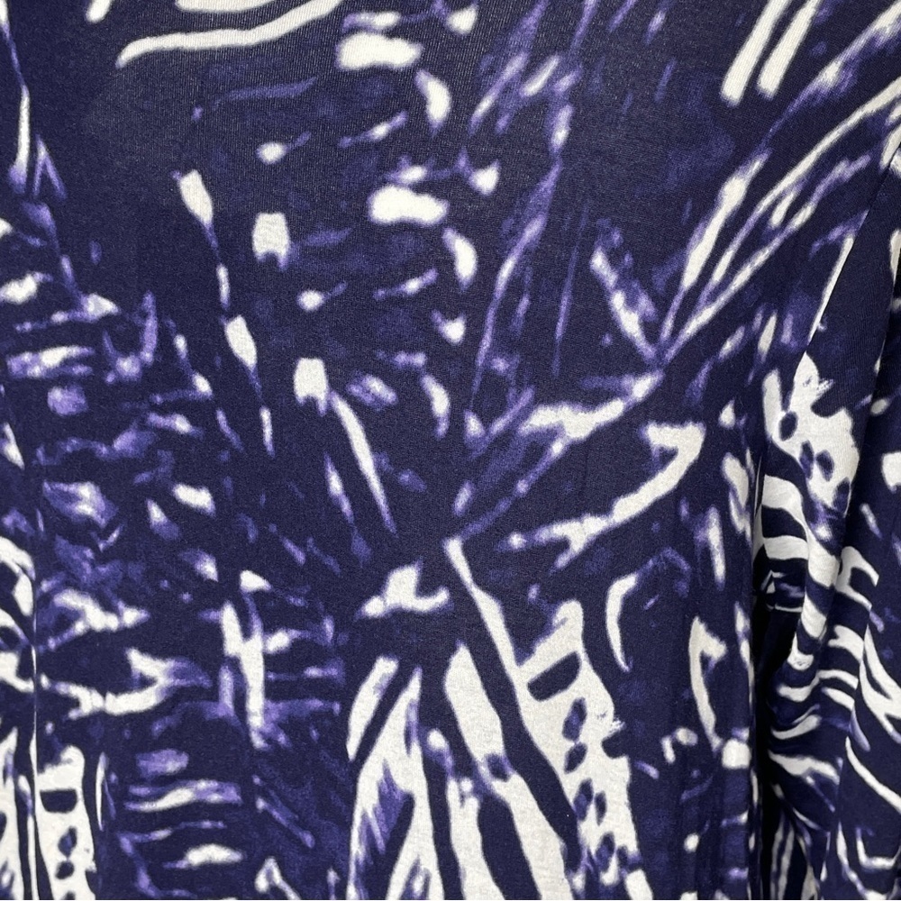 Kenar plus dark blue and white tie dye tunic NWT 2X - Picture 3 of 6